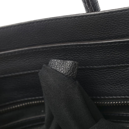Celine Drummed Calfskin Mini Luggage Black 7 of 10