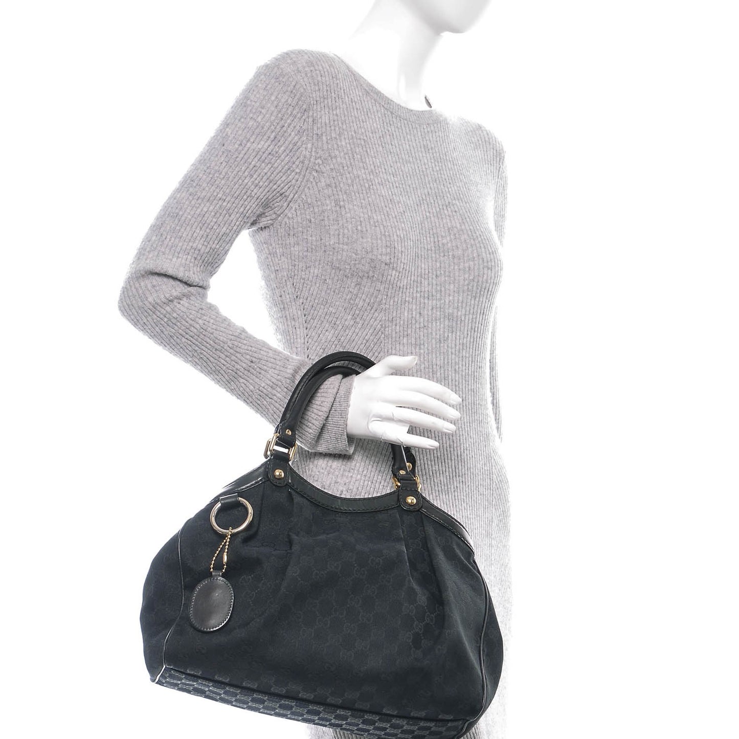 Monogram Medium Sukey Tote Black