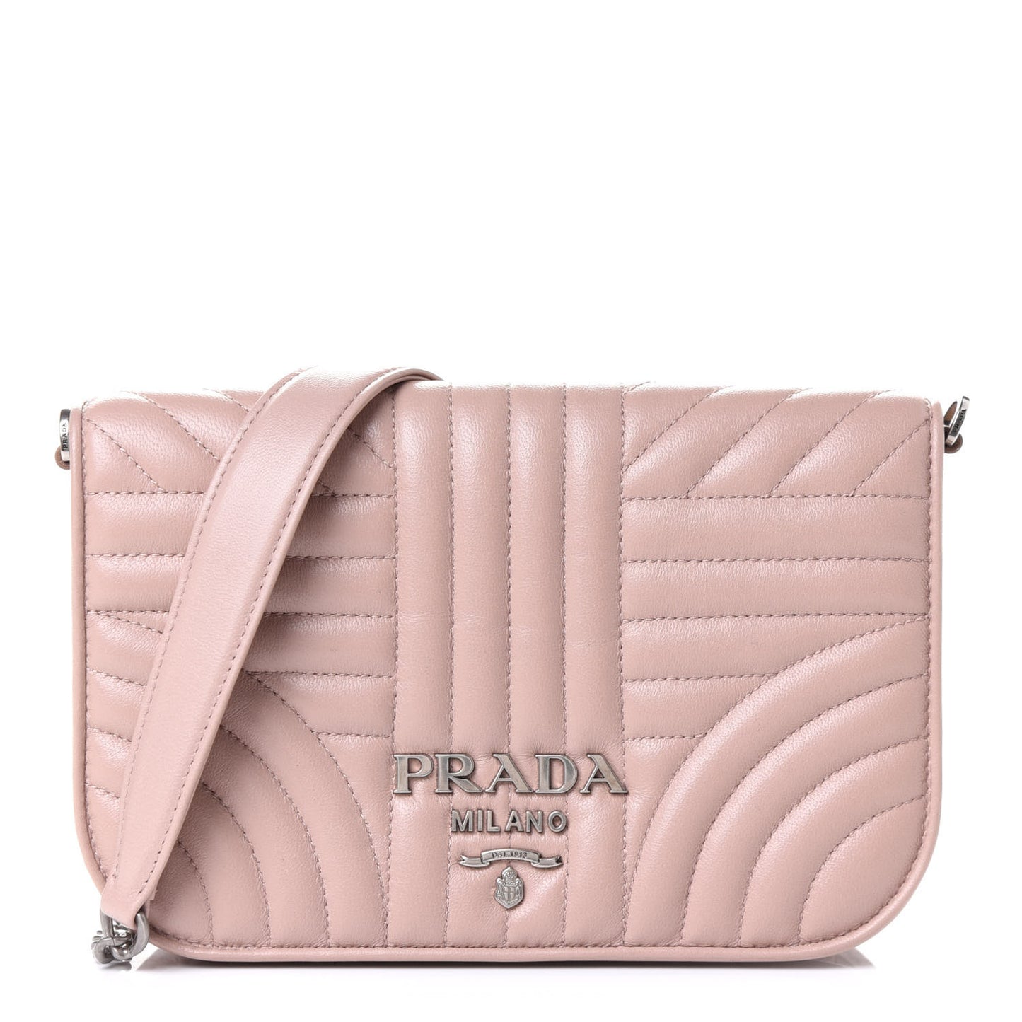 Nappa Impunture Small Diagramme Crossbody Bag Cipria