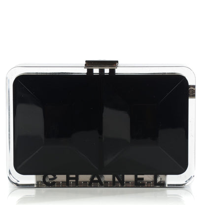 Chanel Lucite Wristlet Clutch Black Transparent 1 of 7