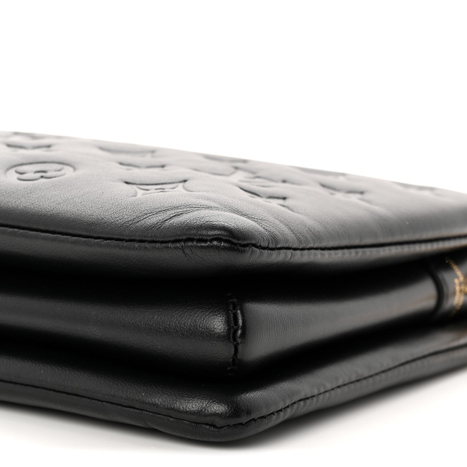 Louis Vuitton Lambskin Embossed Monogram Coussin PM Black 8 of 8