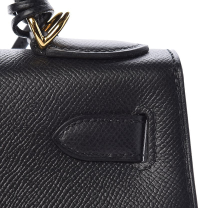 Hermes Epsom Kelly Sellier 28 Black 14 of 36