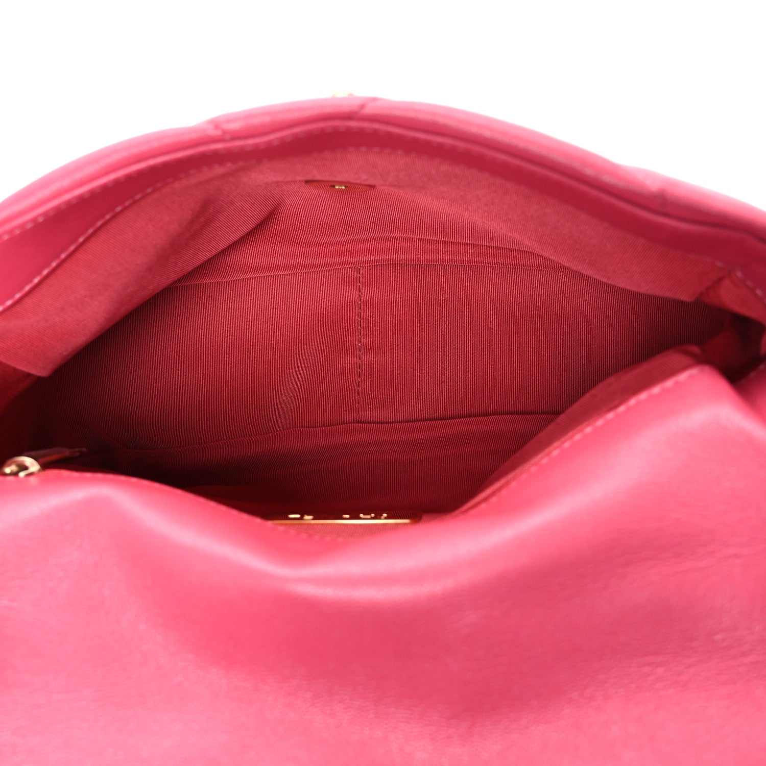 Chanel Lambskin Quilted Medium Chanel 19 Flap Dark Pink 5 of 10