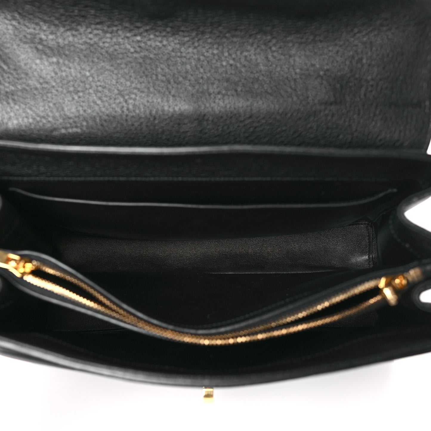 Grained Calfskin Classique 16 Top Handle Bag Black