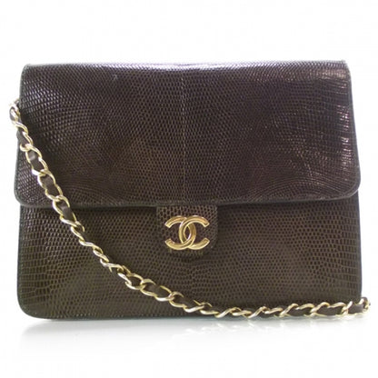 Chanel Lizard Flap Brown 1 of 11