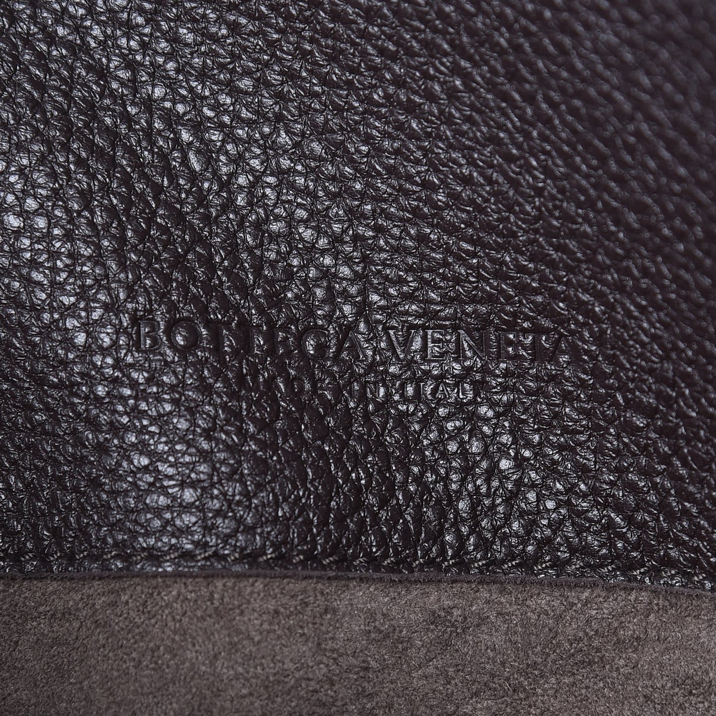 Cervo Deerskin Medium Flap Shoulder Bag Ebano