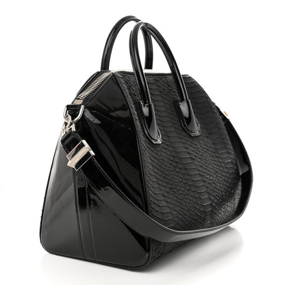 Givenchy Snakeskin Patent Mini Antigona Black 3 of 14