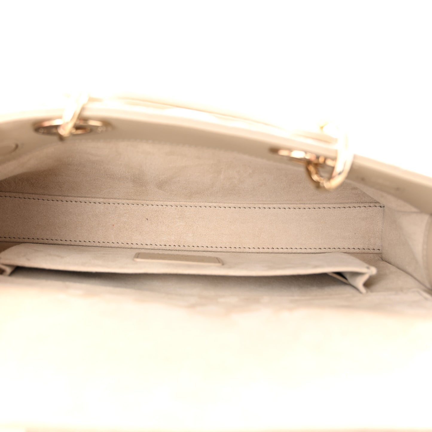 Lambskin Cannage Medium Lady D-Joy Sand