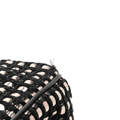 Christian Dior Metallic Tweed Small Diorissimo Black Silver 9 of 11