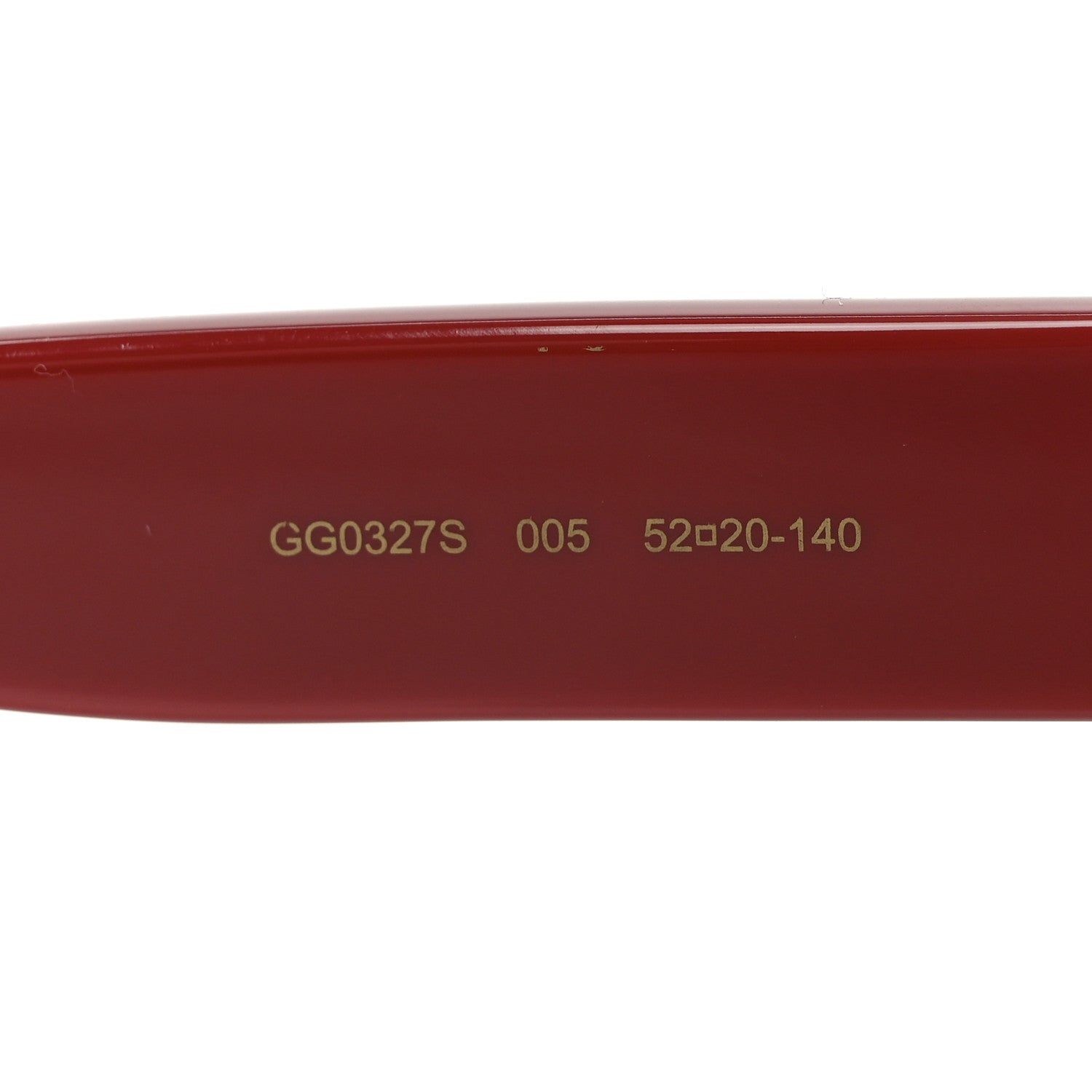 Gucci Acetate Glitter Sunglasses GG0327S Red 6 of 7