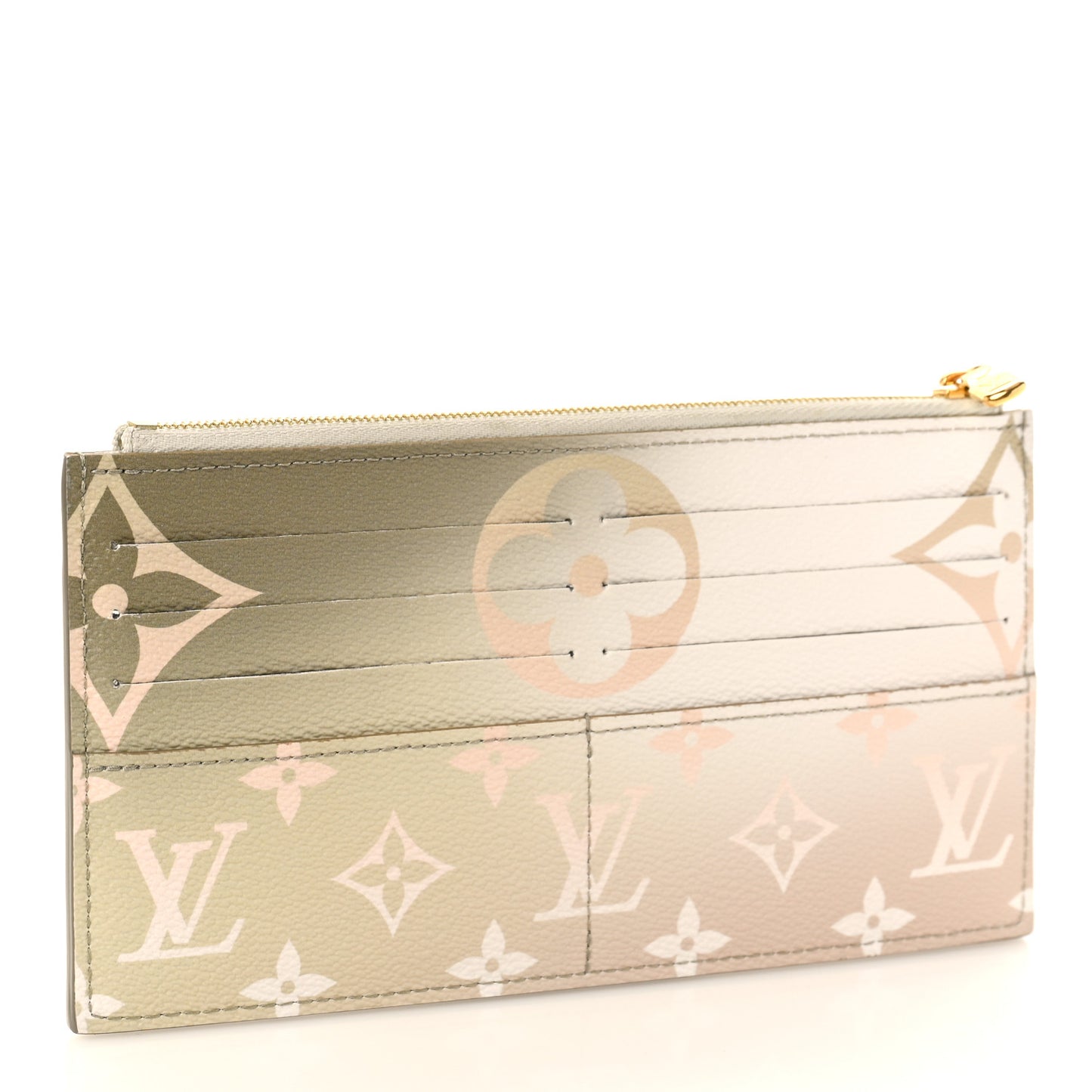 LOUIS VUITTON Monogram Giant Spring In The City Slim Purse Sunset Kaki