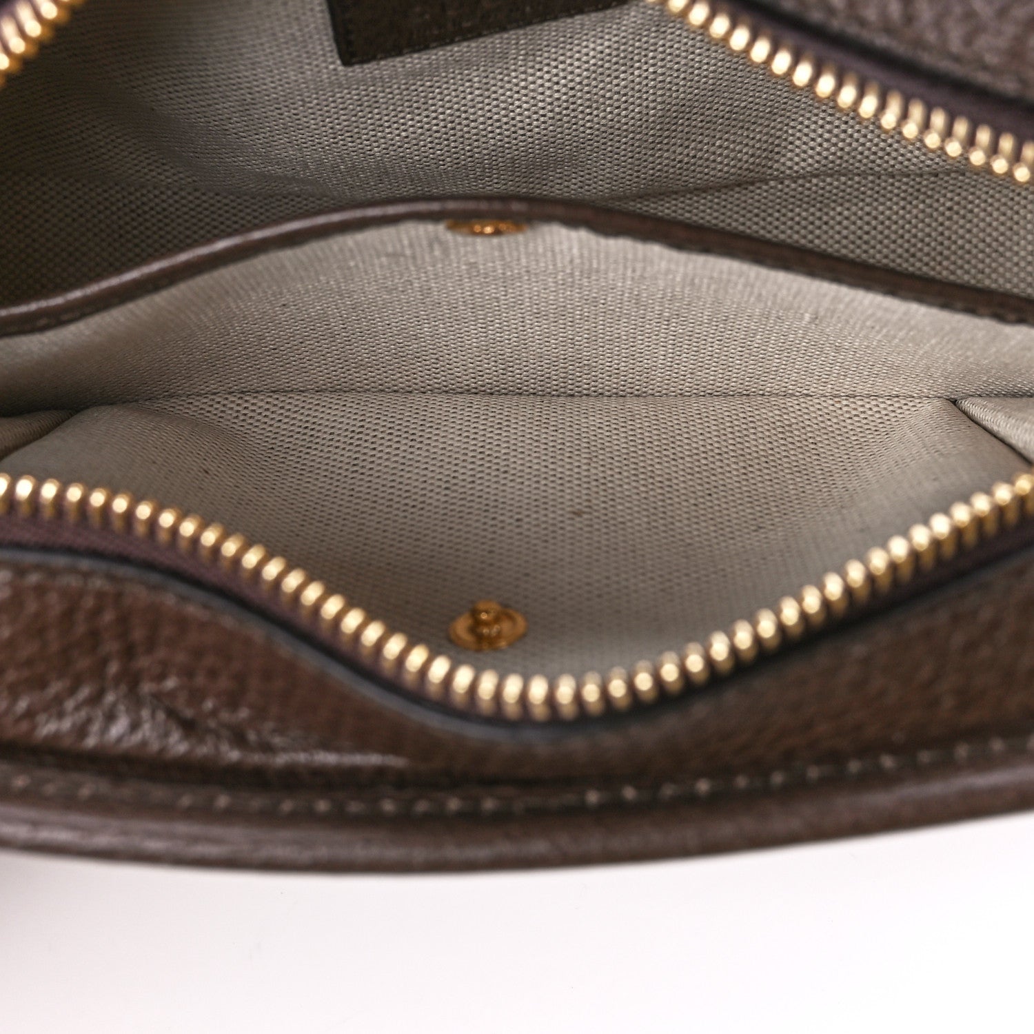 Gucci Monogram Jumbo GG Textured Dollar Calfskin Web Mini Crossbody Bag Camel Ebony New Acero 8 of 12