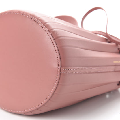 Mansur Gavriel Vegetable Tanned Calfskin Pleated Mini Bucket Bag Blush 7 of 9