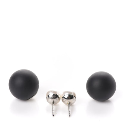 Christian Dior Mise En Dior Tribal Earrings Matte Black Pearl 3 of 5
