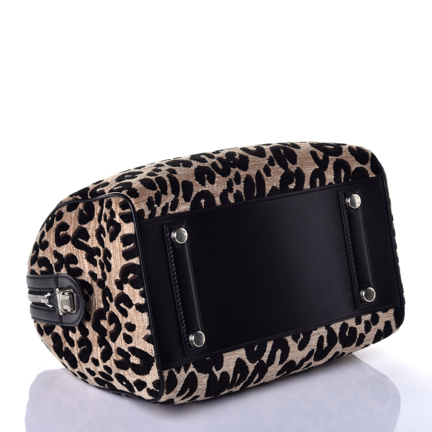Louis Vuitton Jacquard Velvet Leopard Print Stephen Sprouse Speedy 4 of 9