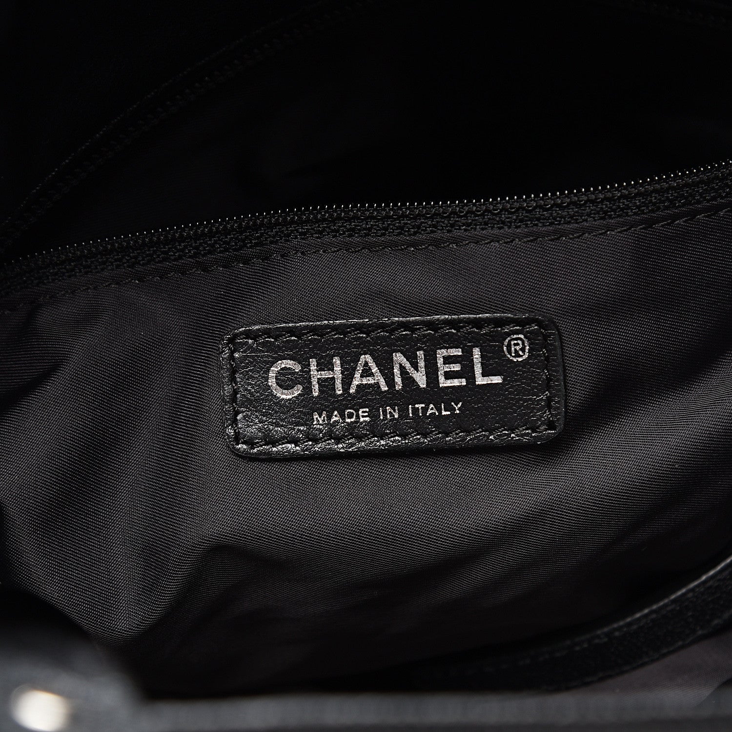 Chanel Coated Canvas Quilted Small Paris Biarritz Tote Black 5 of 9