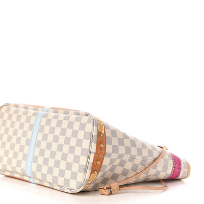 Louis Vuitton Damier Azur Summer Trunks Newport Beach Neo Neverfull MM 10 of 13