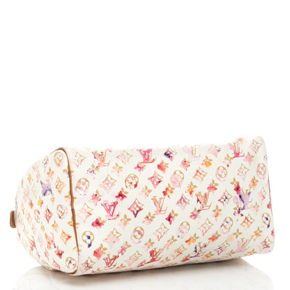 Louis Vuitton Watercolor Aquarelle Speedy 35 White 4 of 8