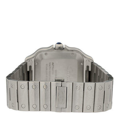 Cartier Stainless Steel 39.8mm Santos De Cartier Automatic Watch Blue 3 of 5