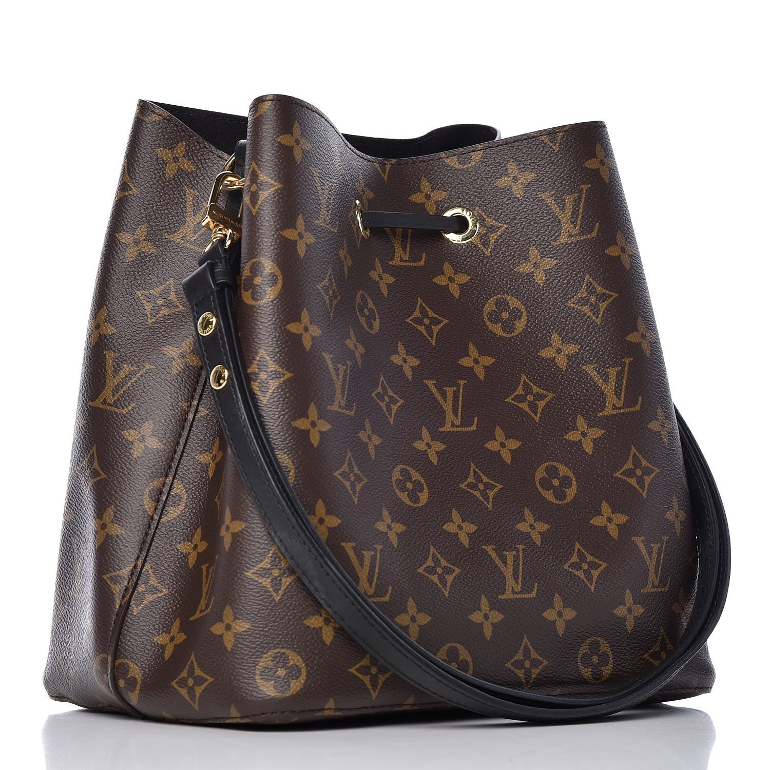 Louis Vuitton Monogram Neonoe MM Black 3 of 15