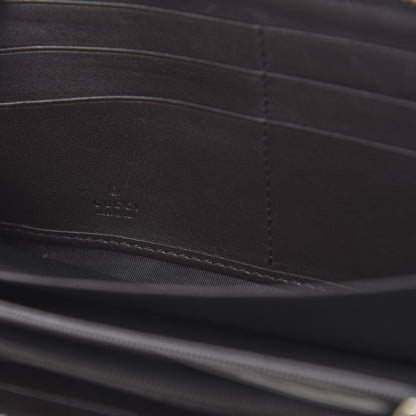Gucci Monogram Margaux Calfskin Sukey Zip Around Wallet Beige Ebony Cocoa 6 of 13