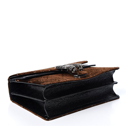 Gucci Velvet Skipper GG Monogram Small Dionysus Shoulder Bag Brown Black 3 of 9