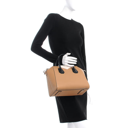 Givenchy Sugar Goatskin Small Tri-Color Antigona Beige Black Brown 3 of 12