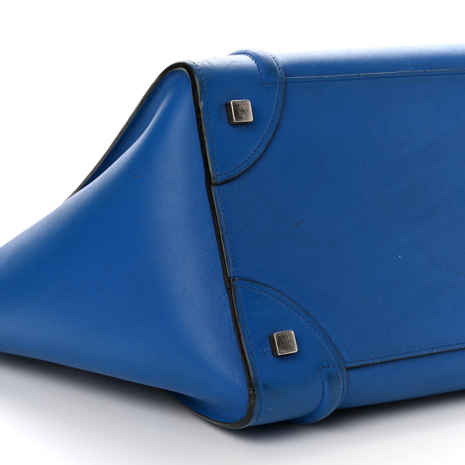 Celine Smooth Calfskin Mini Luggage Royal Blue 7 of 21