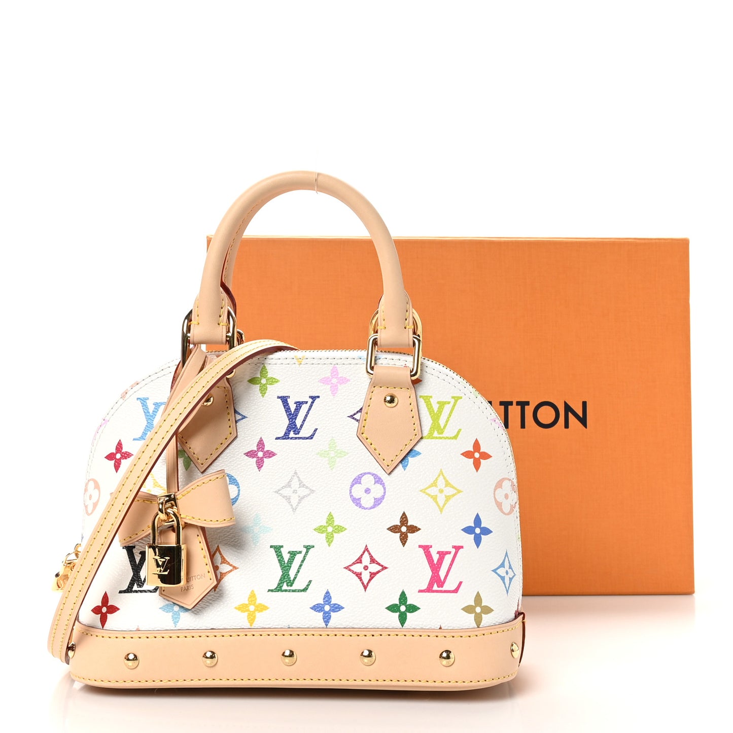 LV x TM Monogram Multicolor Alma BB White