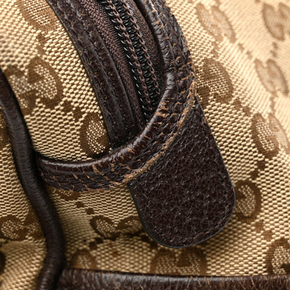 Gucci Monogram Natural Pigskin Large Diaper Bag Beige Ebony Cocoa Dark Chocolate 12 of 15