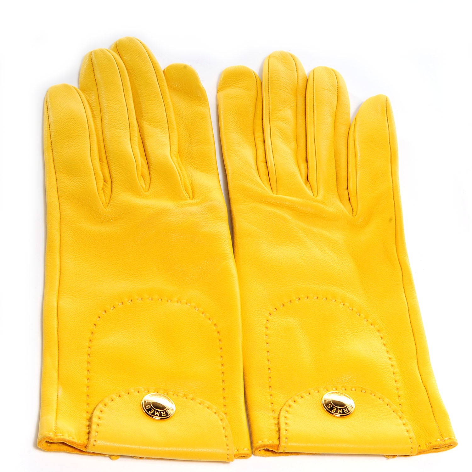 Hermes Lambskin Gloves Size 7 1 of 4