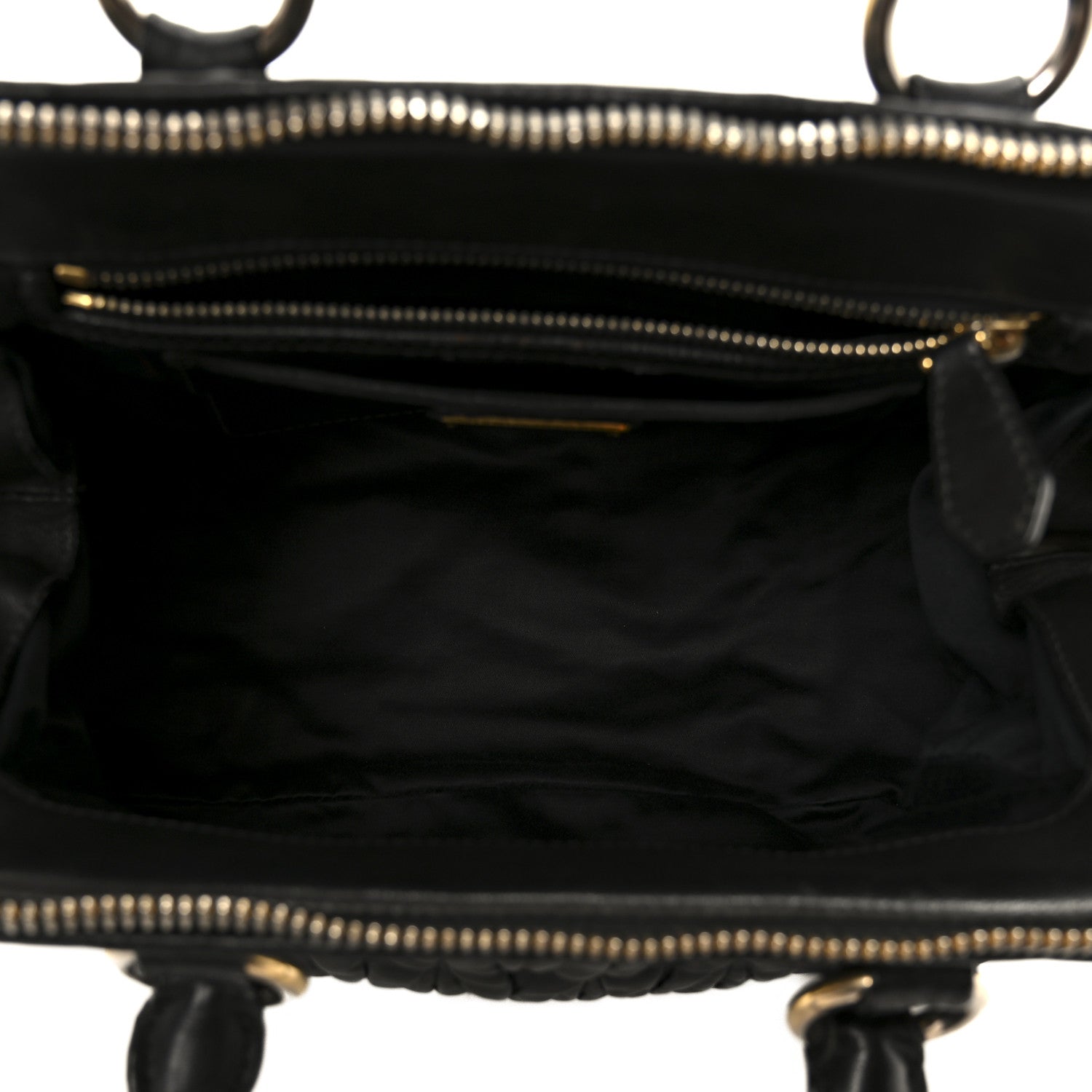 Miu Miu Nappa Matelasse Top Handle Black 5 of 11