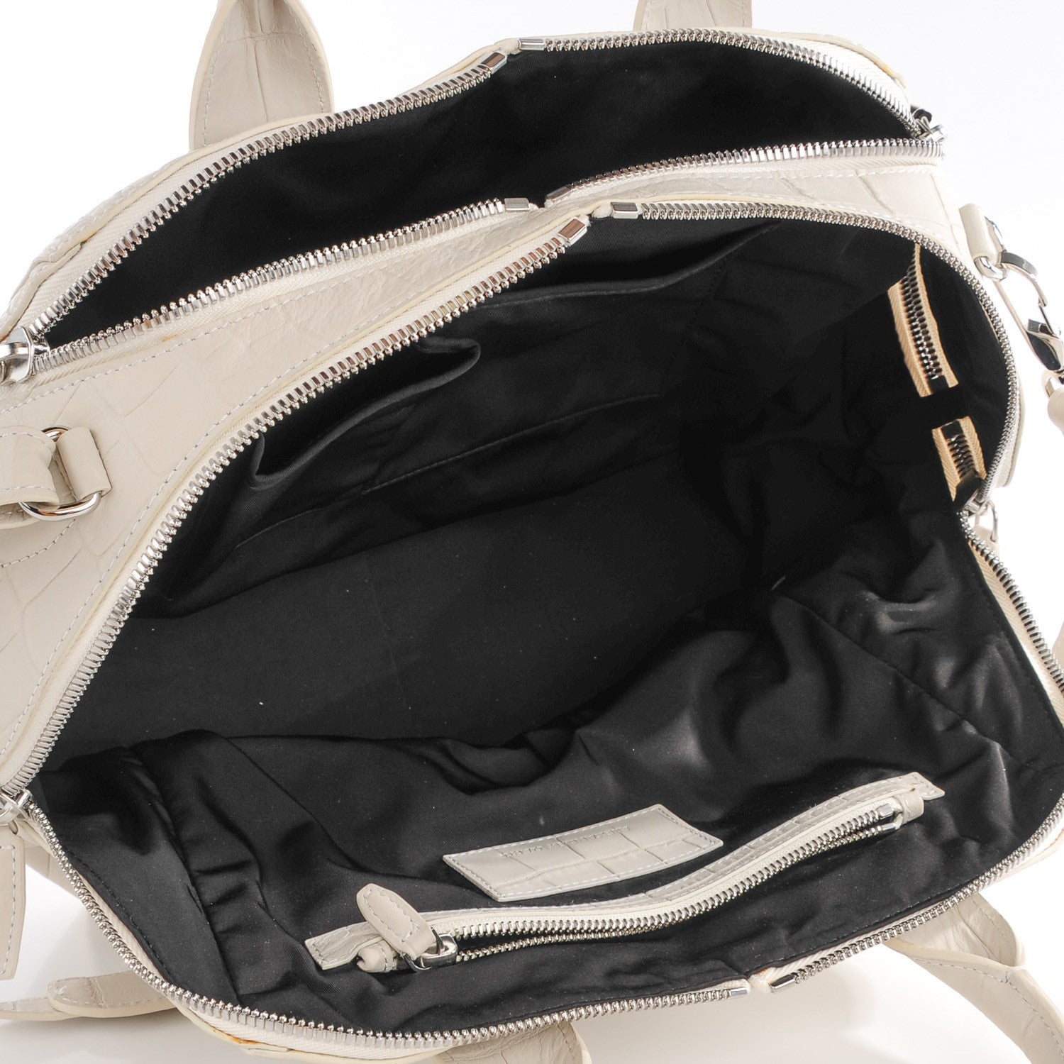 Alexander Wang Crocodile Embossed Jamie Chastity Bag White 7 of 15