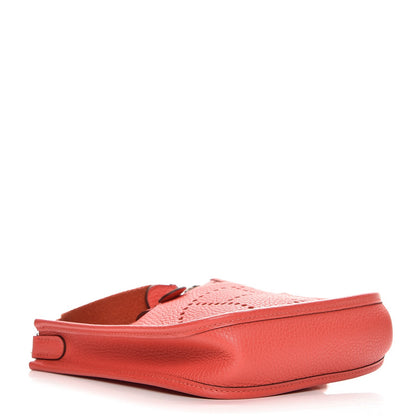 Hermes Taurillon Clemence Amazone Evelyne TPM Rouge Pivoine 4 of 7