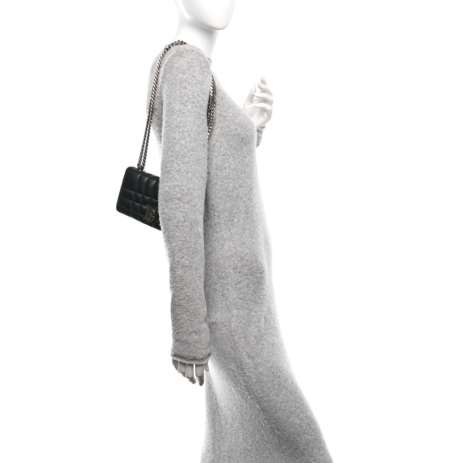 Burberry Lambskin Quilted Mini Lola Bag Black 2 of 11