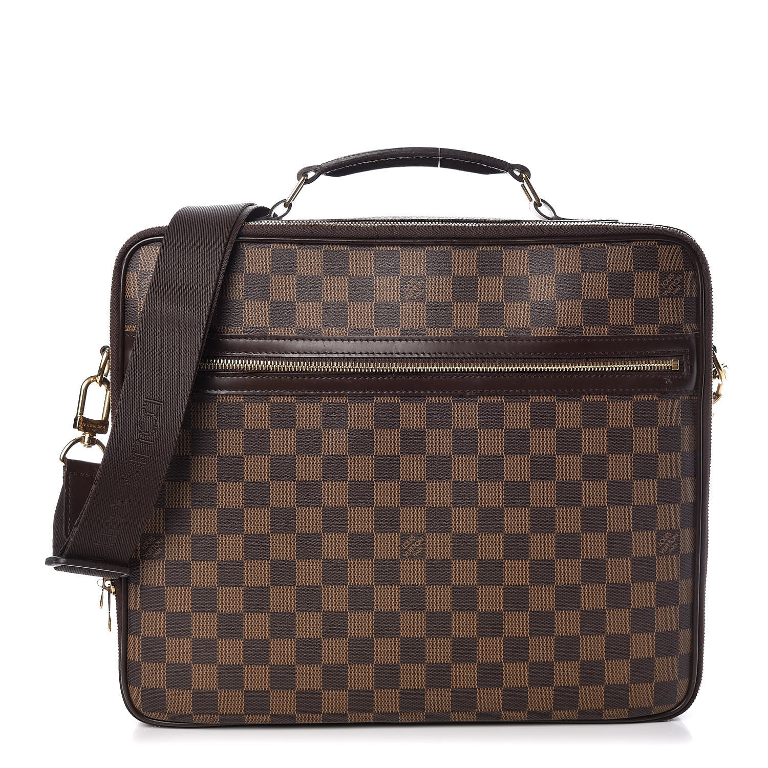 Louis Vuitton Damier Ebene Porte Ordinateur Sabana NM Computer Case 1 of 8