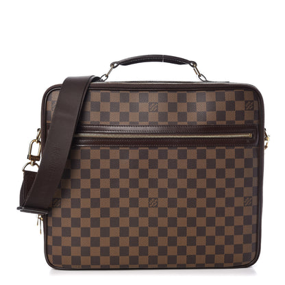 Louis Vuitton Damier Ebene Porte Ordinateur Sabana NM Computer Case 1 of 8