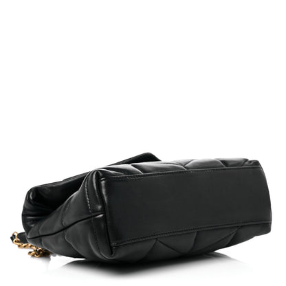 Saint Laurent Lambskin Quilted Toy Loulou Puffer Monogram Chain Satchel Black 4 of 13