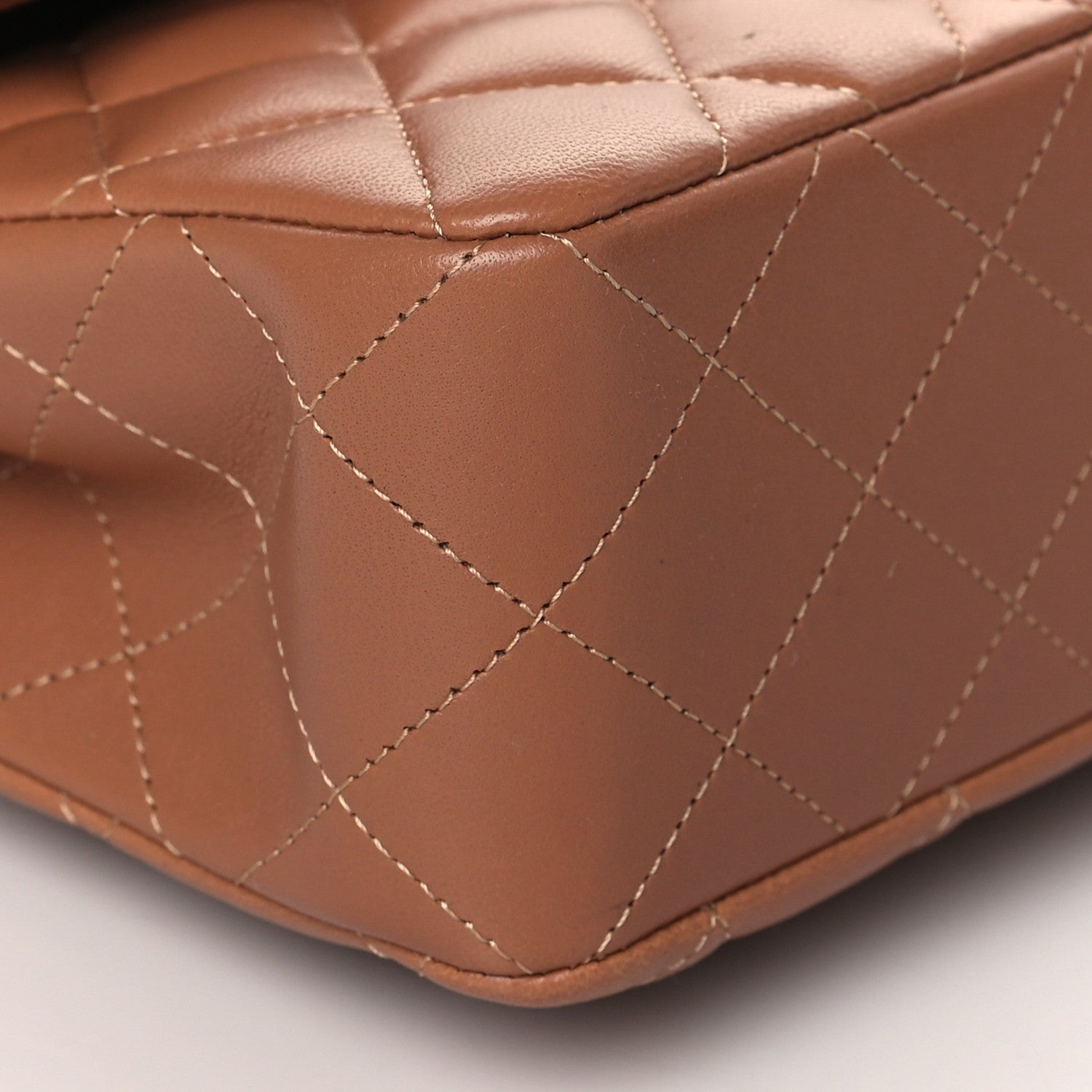 Chanel Lambskin Quilted Small Double Flap Brown 9 of 11