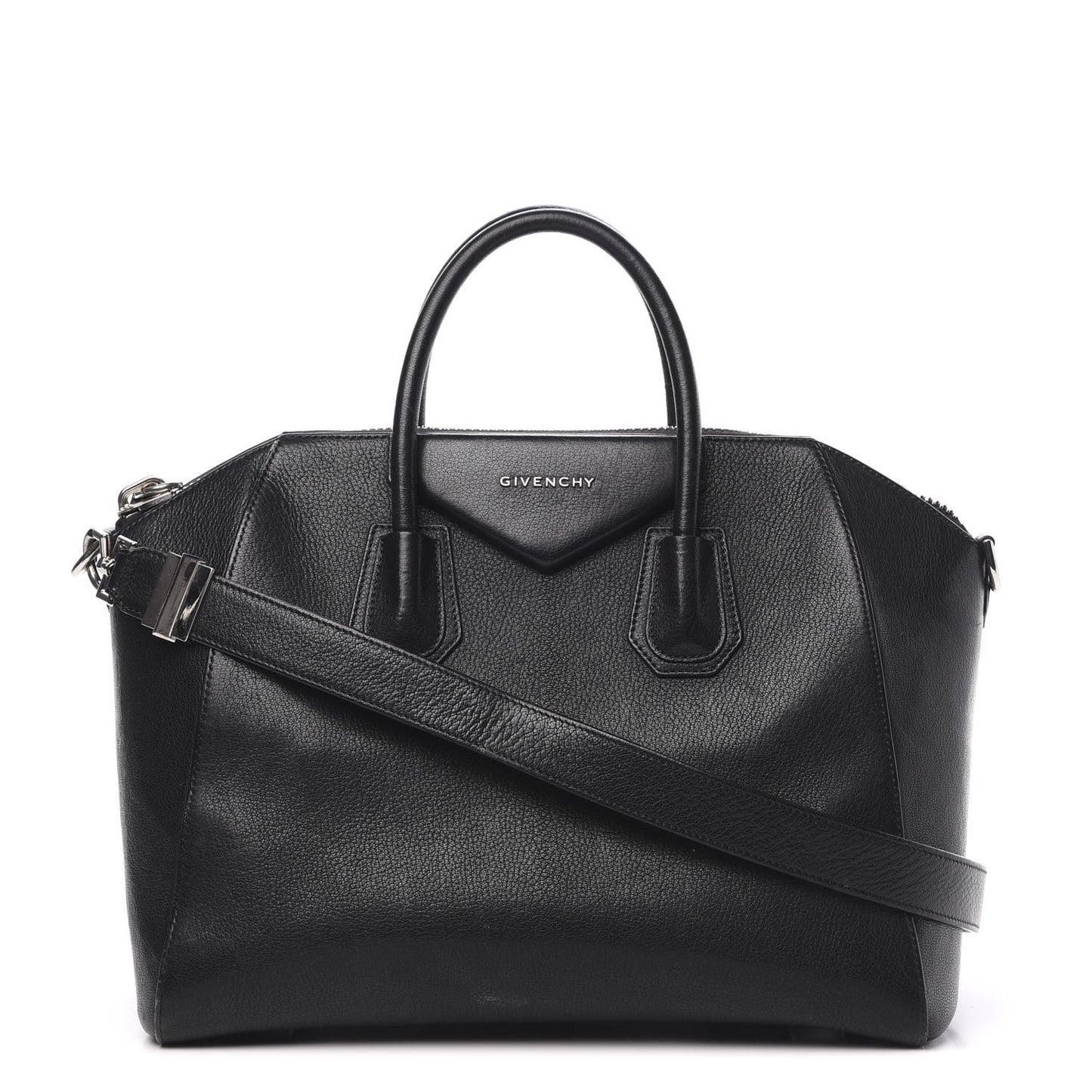 Sugar Goatskin Medium Antigona Black