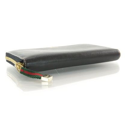 Gucci Leather Zip Around Capri Wallet Black 5 of 7