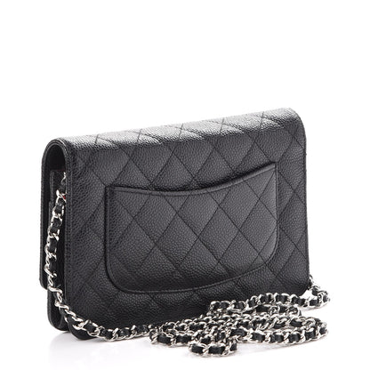 Chanel Caviar Quilted Wallet On Chain WOC Black 3 of 9