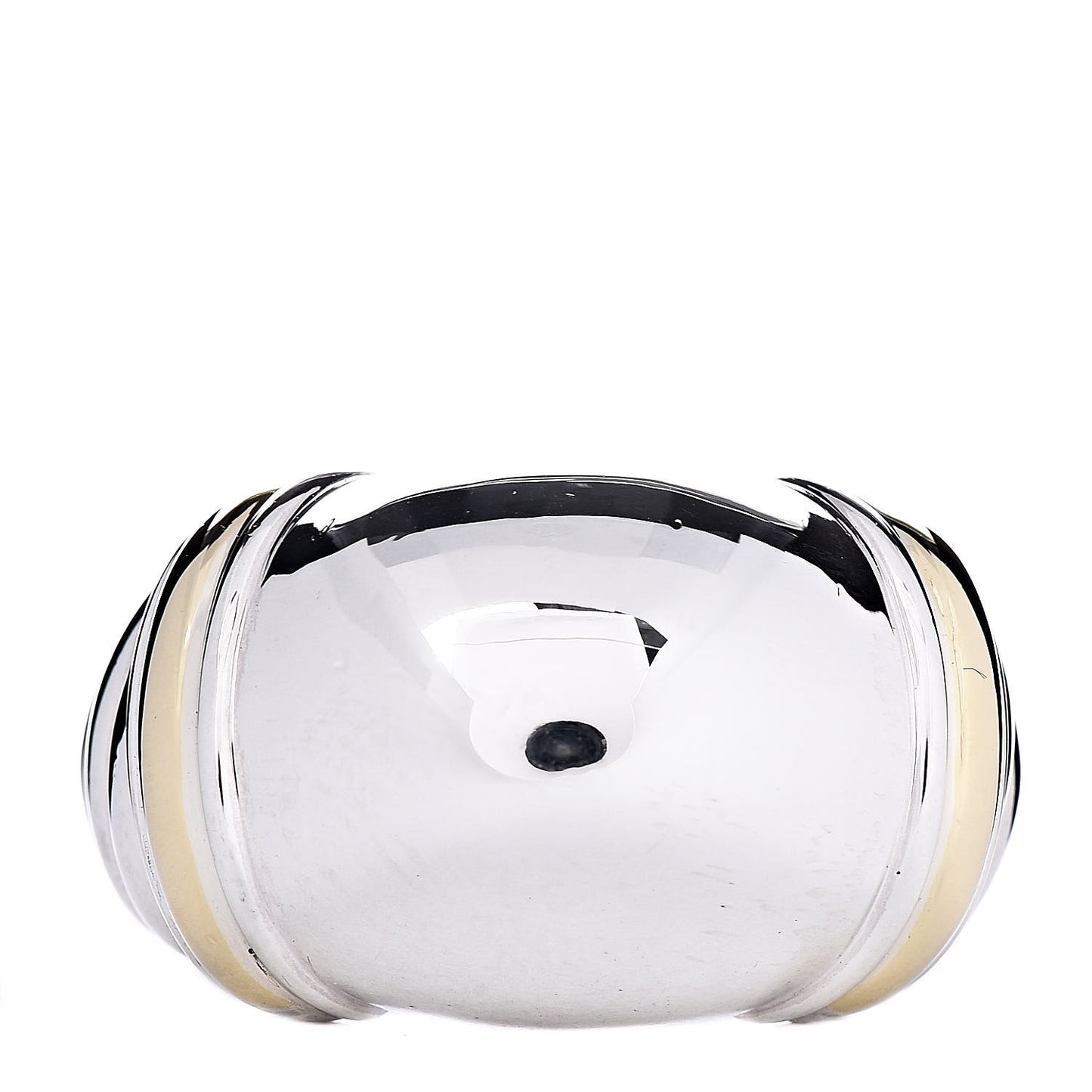 Sterling Silver 18K Yellow Gold Metro Dome Ring 59 8.75