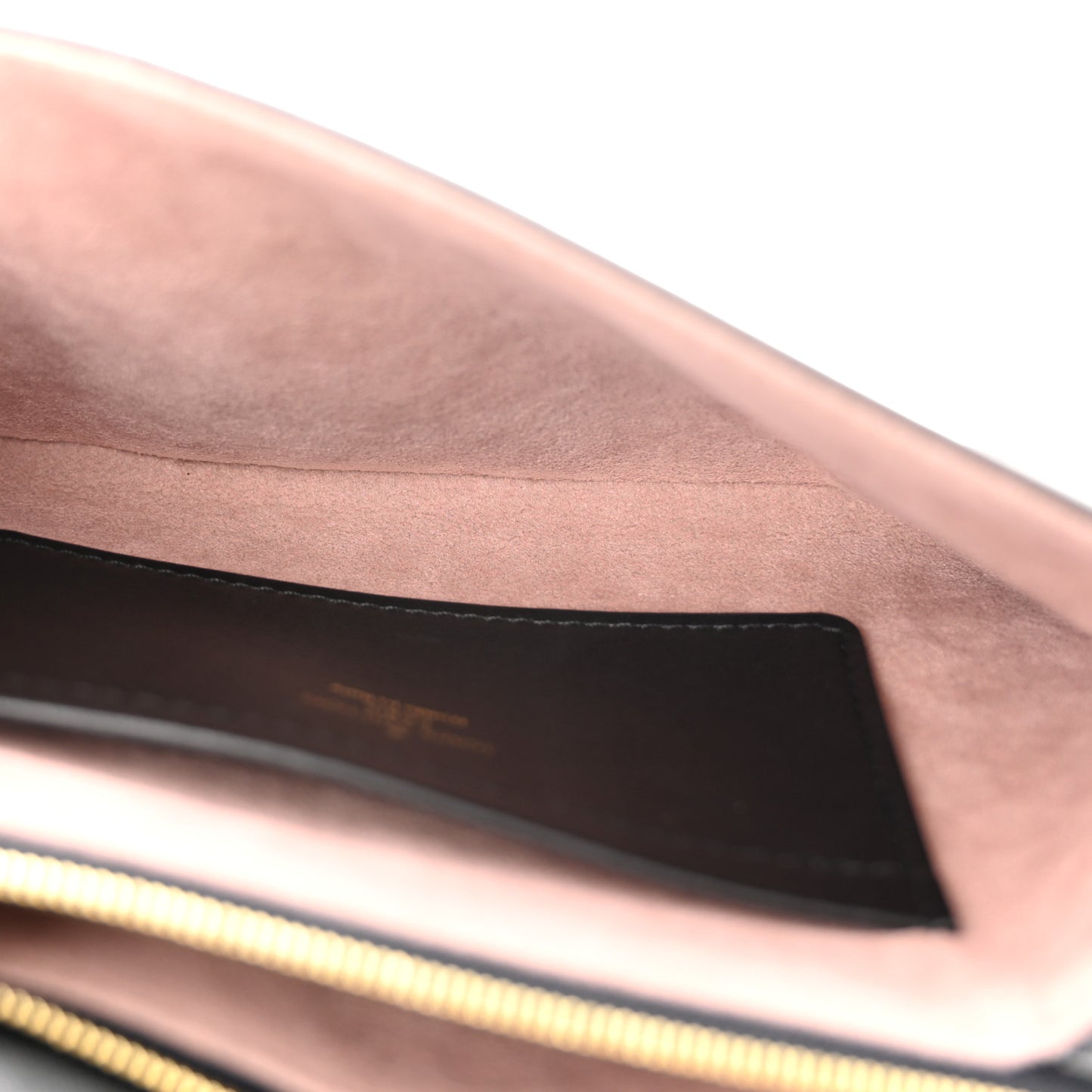 Lambskin Embossed Monogram Pochette Coussin Black