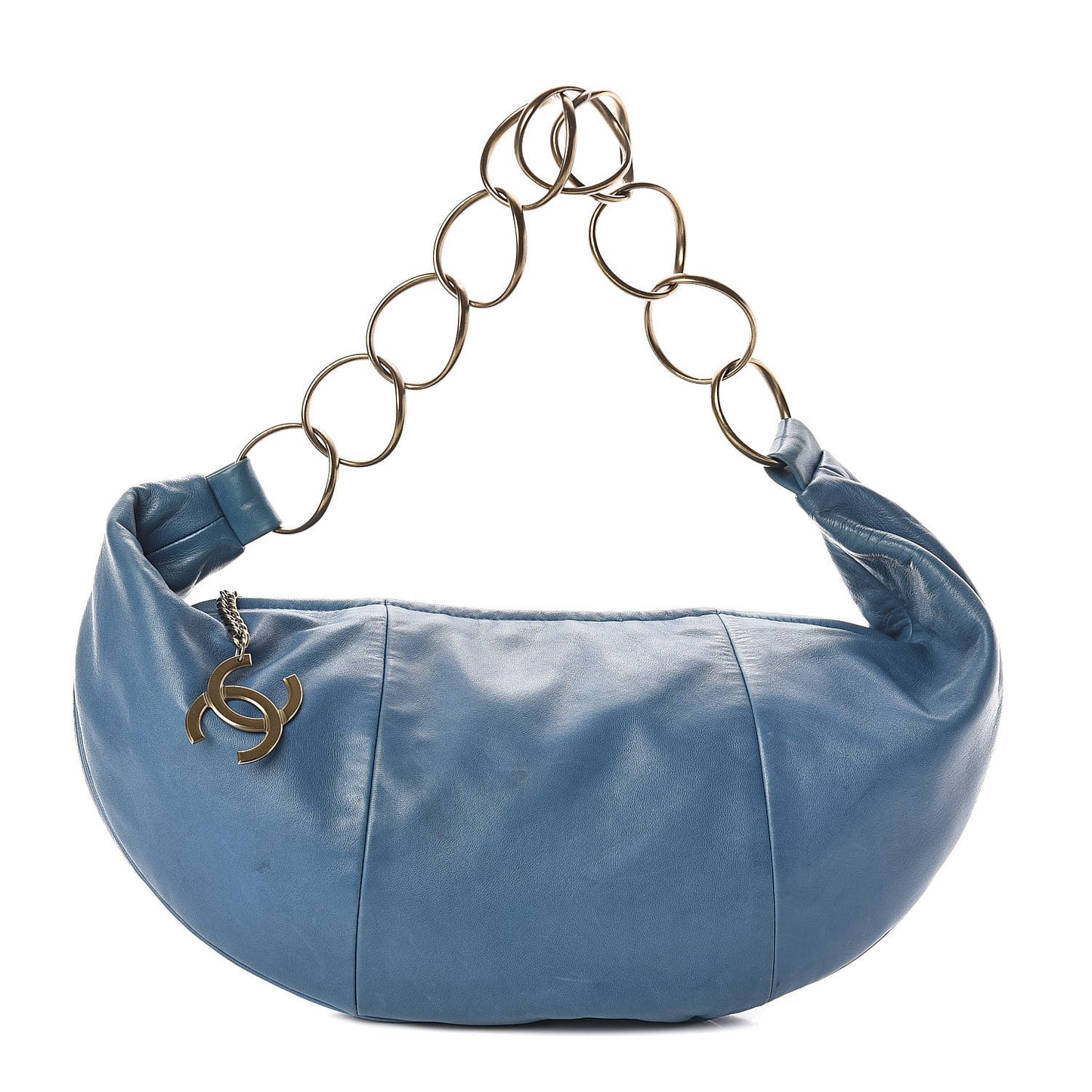 Lambskin Small Chain Shoulder Bag Turquoise