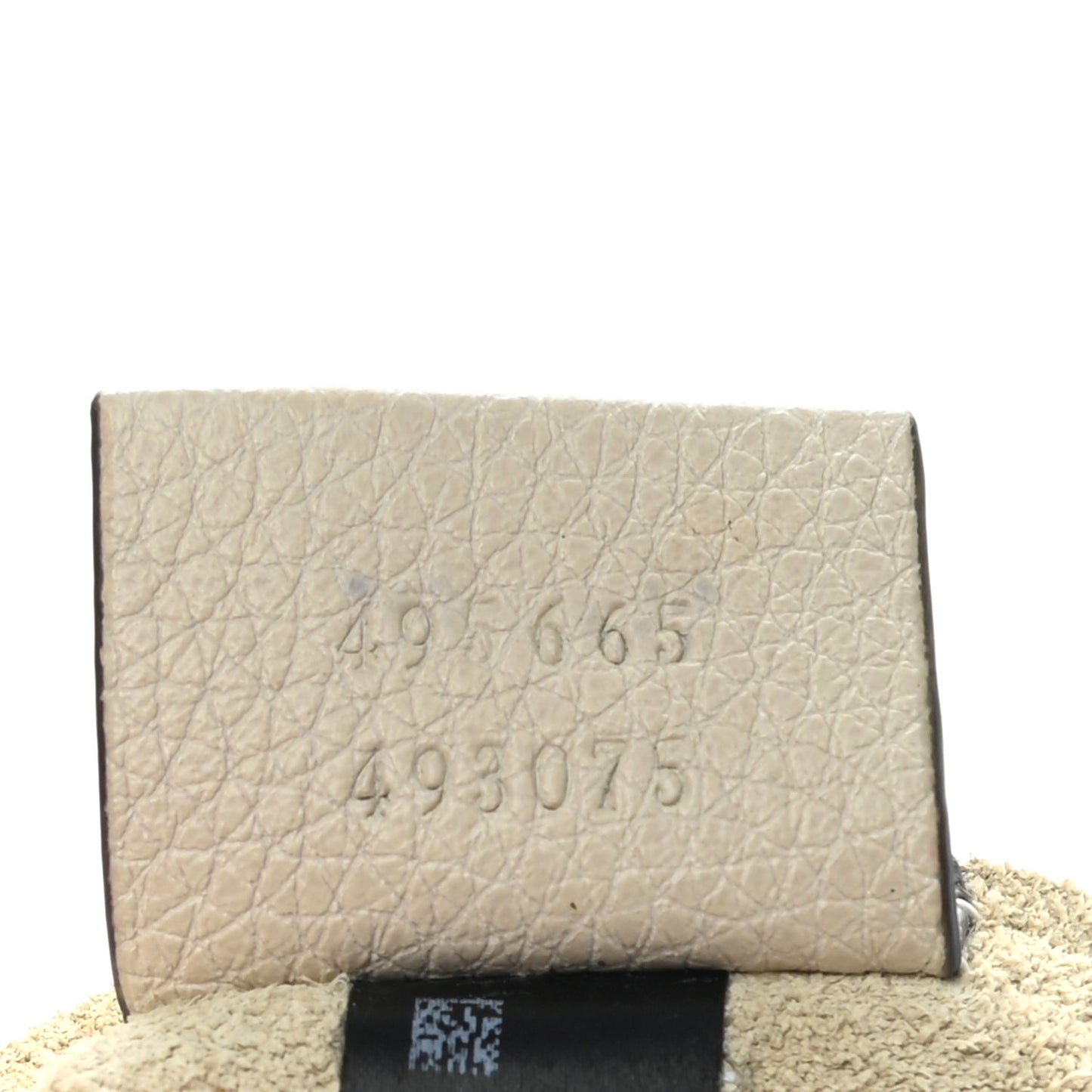 Pebbled Calfskin Medium Logo Portfolio Clutch White