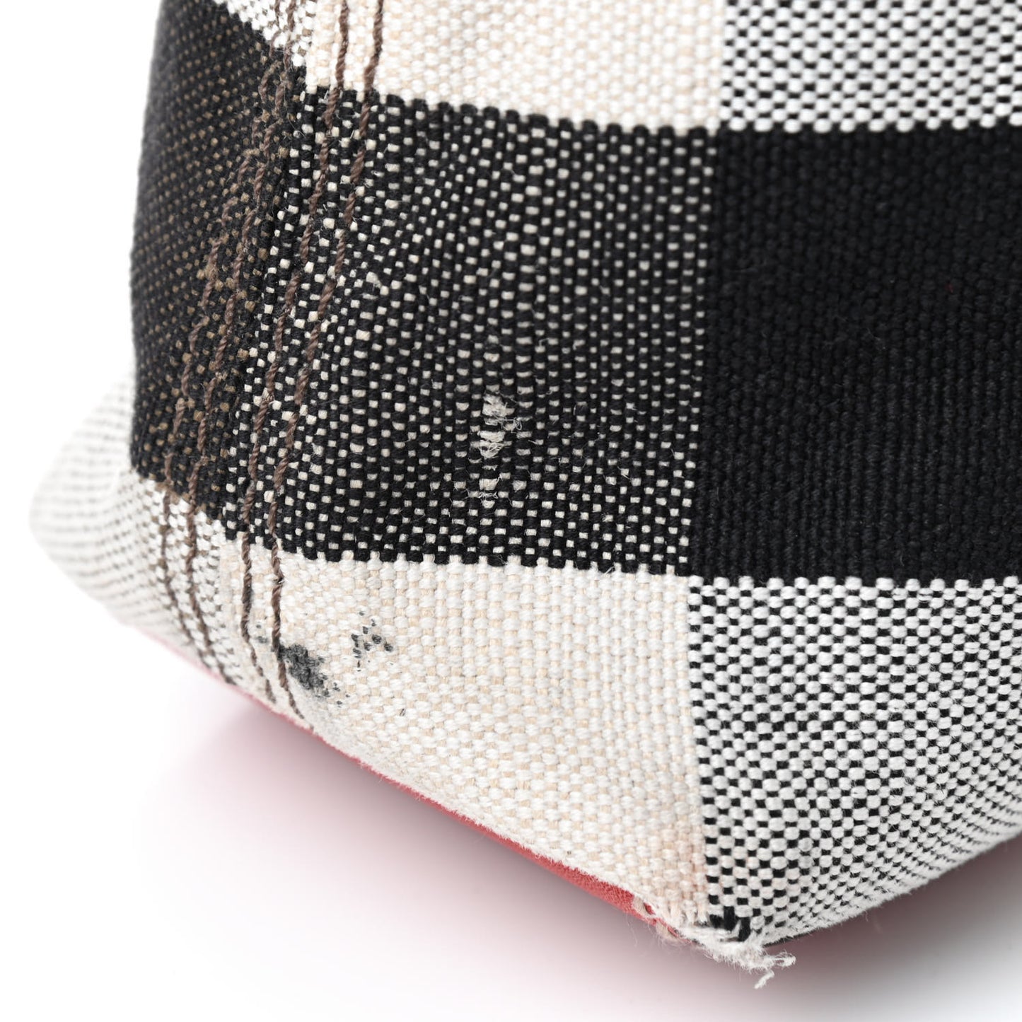 Canvas Mega Check Medium Tottenham Brit Tote Cadmium Red