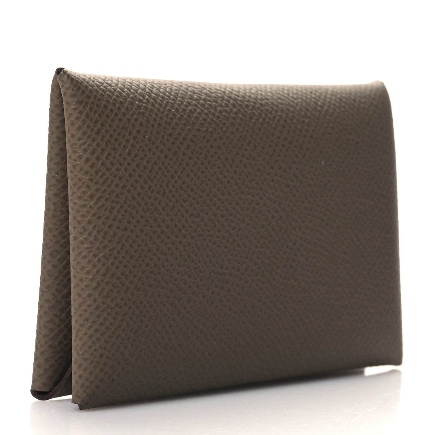 Hermes Epsom Calvi Card Case Etoupe 3 of 10