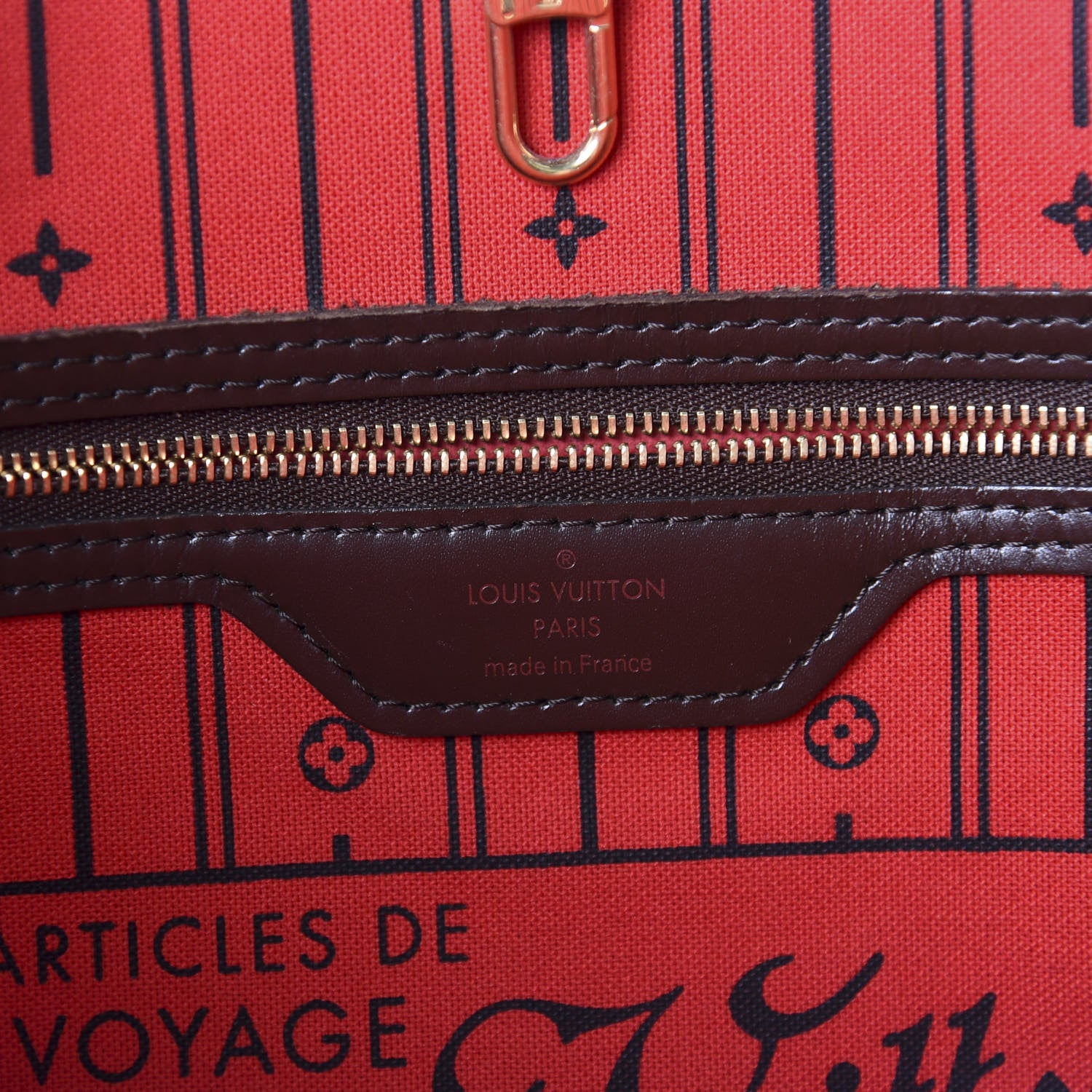 Louis Vuitton Damier Ebene Neverfull MM 9 of 10