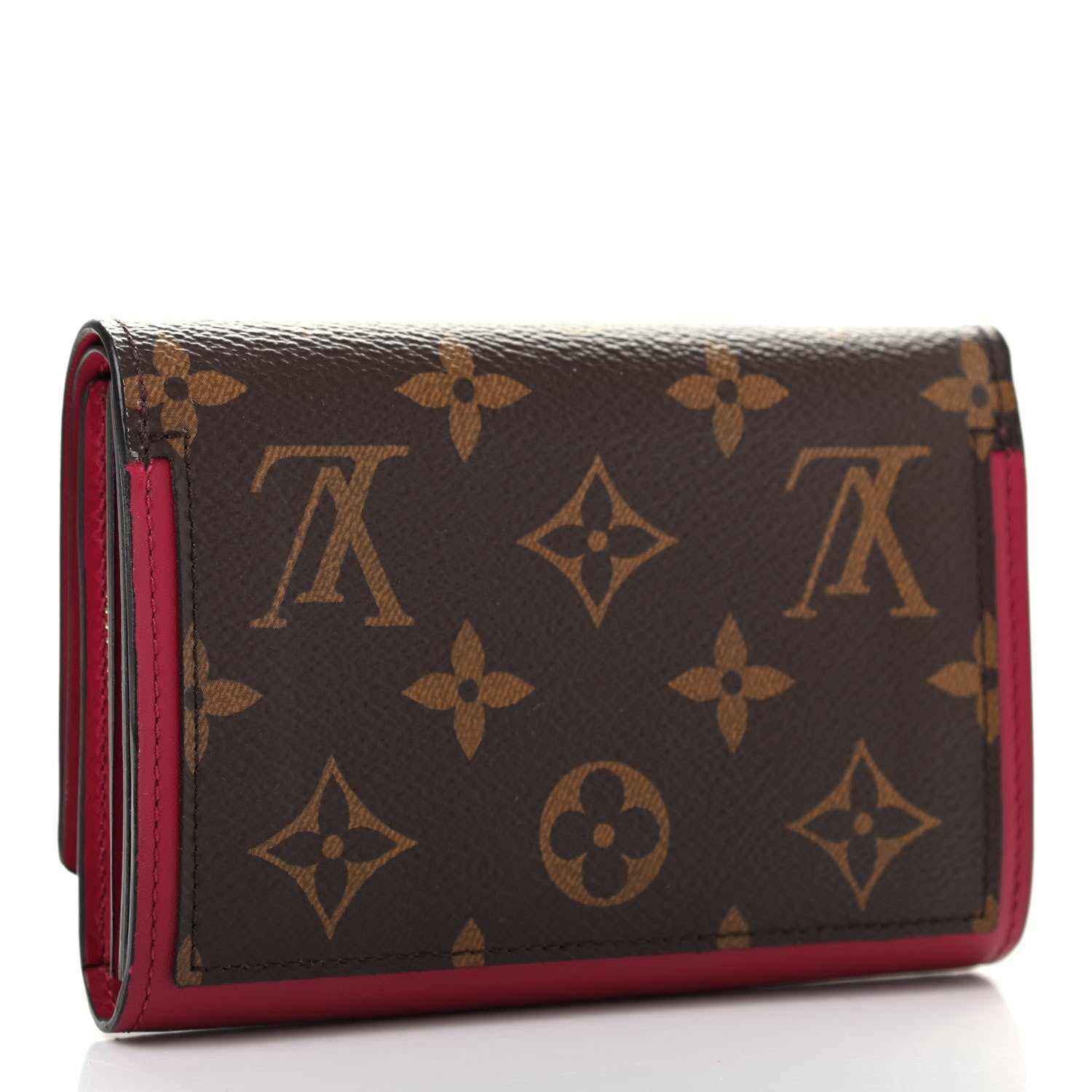Louis Vuitton Monogram Flore Compact Wallet Fuchsia 3 of 7